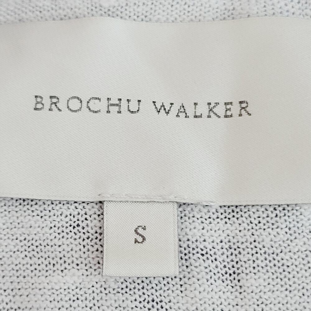 Brochu Walker Sweater Womens Small Purple Layered Hem Cotton Cashmere Linen - Picture 9 of 13